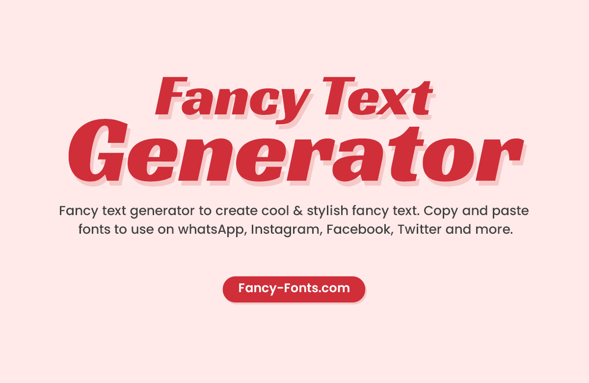 fancy text generator, fancy text, fancy text copy and paste
